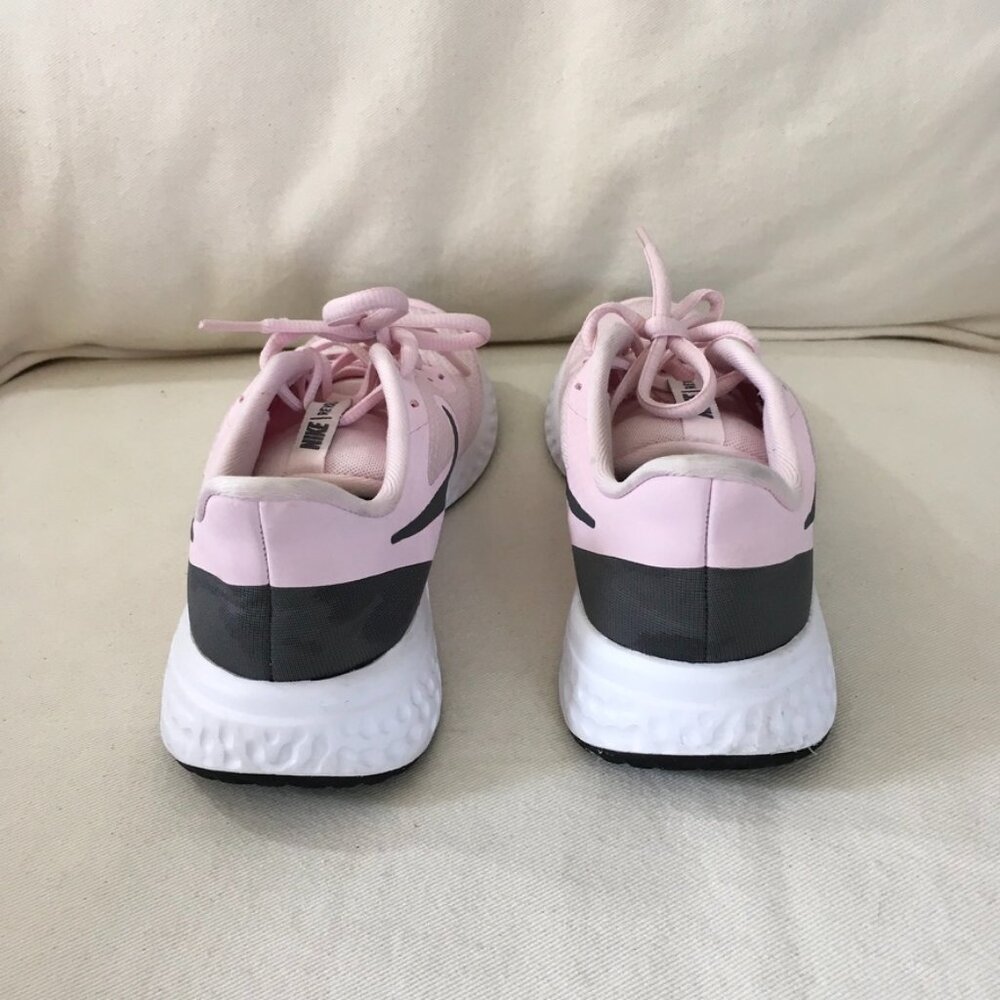 Nike Revolution Girls Pink/Gray Running Sneakers Sz 4Y - Picture 3 of 6